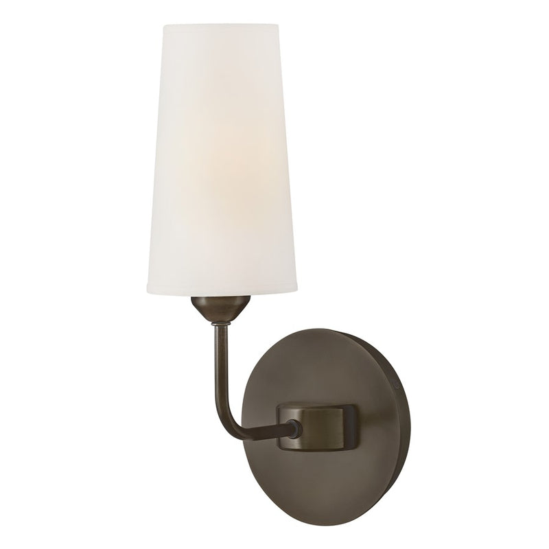 Hinkley Lighting Lewis 1 Light Wall Mount, Black Oxide - 45000BX