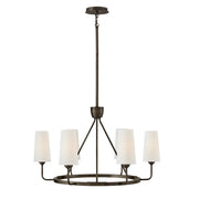 Hinkley Lighting Lewis 6 Light Chandelier, Black Oxide - 45006BX