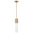 Hinkley Lighting Facet 1 Light Pendant, Heritage Brass/Etched Opal - 45037HB