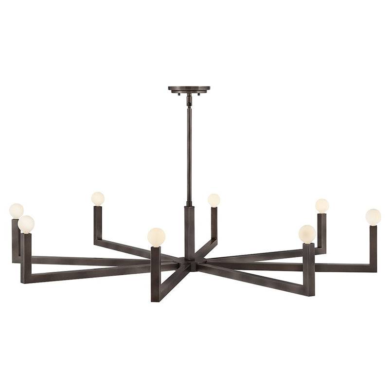Hinkley Lighting Ezra 8 Light Chandelier, Black Oxide