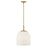 Hinkley Lighting Willa 1Lt Pendant, Ceiling, Heritage Brass/Cased Opal - 45097HB