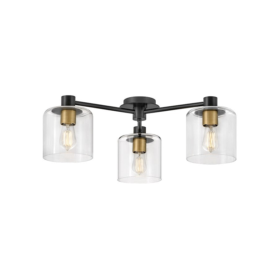 Hinkley Lighting Axel 3 Light Large Semi-Flush Mount