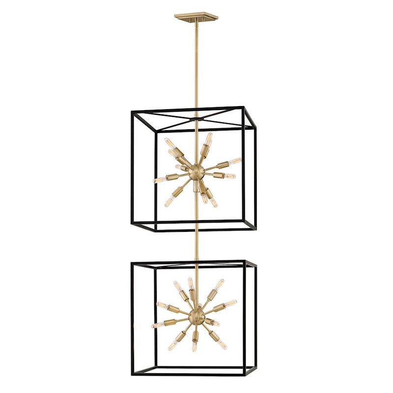 Hinkley Lighting Aros 24 Light Chandelier, Black