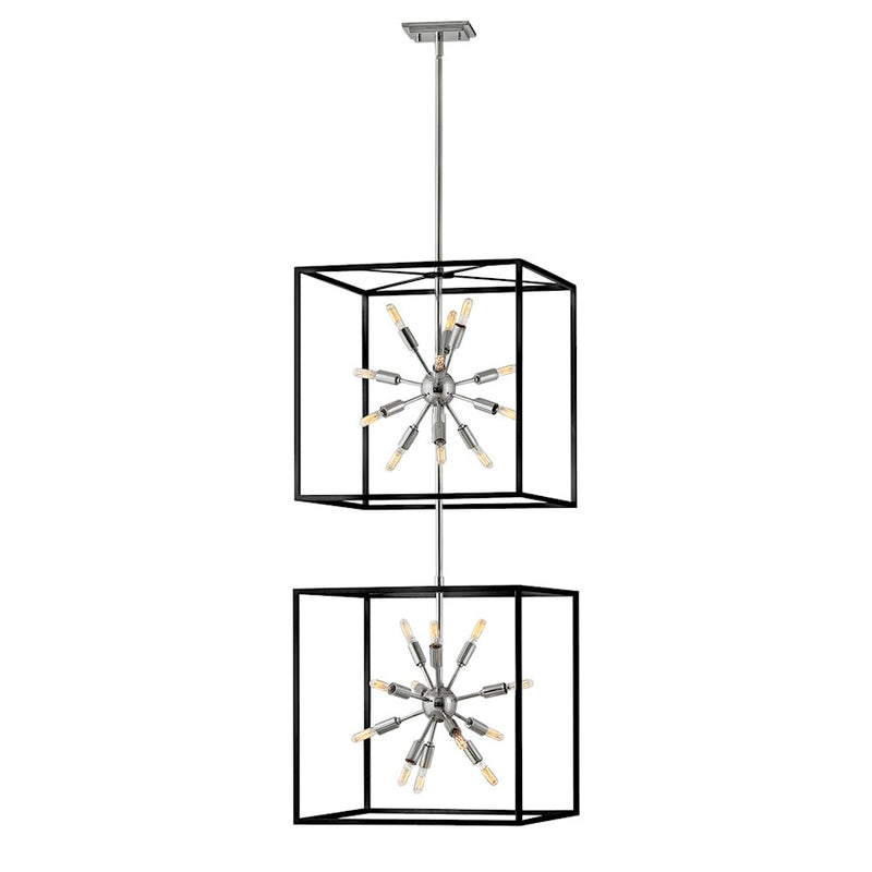 Hinkley Lighting Aros 24 Light Chandelier, Black