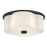Hinkley Lighting Delaney 2 Light Flush Mount, Black/Etched - 46441BK