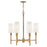 Hinkley Lighting Fenwick 6 Light Chandelier, Heritage Brass - 46455HB