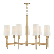 Hinkley Lighting Fenwick 9 Light Chandelier, Heritage Brass - 46456HB