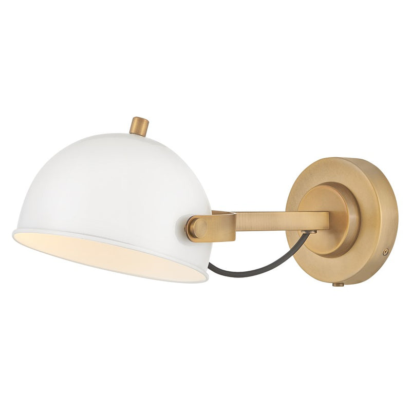 Hinkley Lighting Spence 1 Light Wall Mount, Chalk White