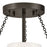 Hinkley Collins 1Lt 18" Semi-Flush Mount, Black Oxide/Cased Opal