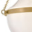Hinkley Lighting Collins 1Lt 18" Semi-Flush Mount, Brass/Cased Opal