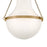 Hinkley Lighting Collins 1Lt 18" Semi-Flush Mount, Brass/Cased Opal