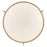 Hinkley Lighting Collins 1Lt 18" Semi-Flush Mount, Brass/Cased Opal