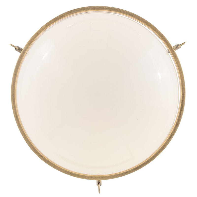 Hinkley Lighting Collins 1Lt 18" Semi-Flush Mount, Brass/Cased Opal