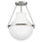 Hinkley Lighting Collins 1Lt 18" Semi-Flush Mount, Nickel/Cased Opal