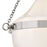 Hinkley Lighting Collins 1Lt 18" Semi-Flush Mount, Nickel/Cased Opal