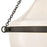 Hinkley Collins 1Lt 23" Semi-Flush Mount, Black Oxide/Cased Opal