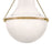 Hinkley Lighting Collins 1Lt 23" Semi-Flush Mount, Brass/Cased Opal