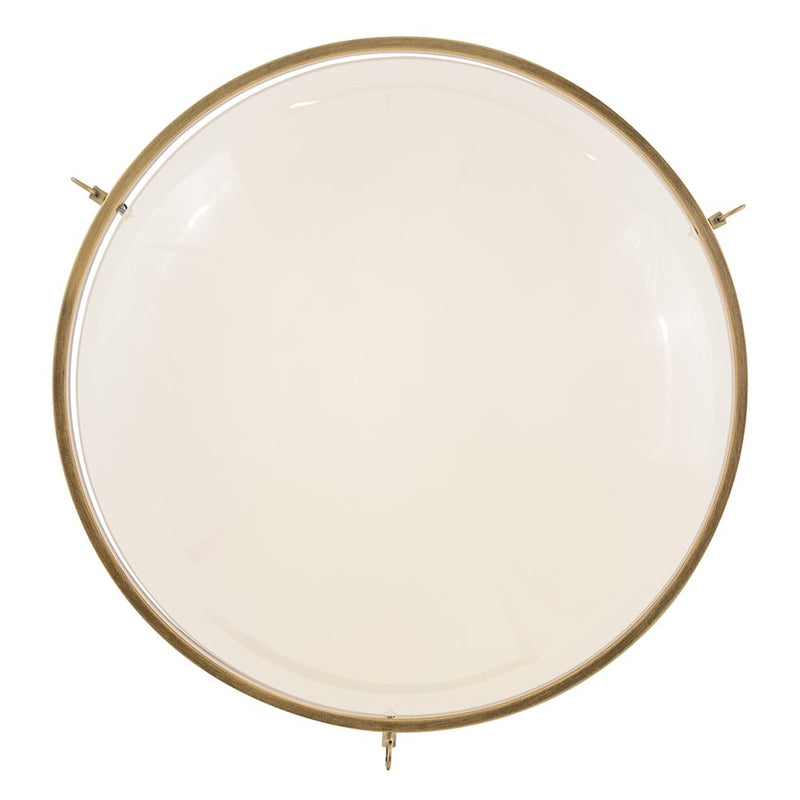 Hinkley Lighting Collins 1Lt 23" Semi-Flush Mount, Brass/Cased Opal