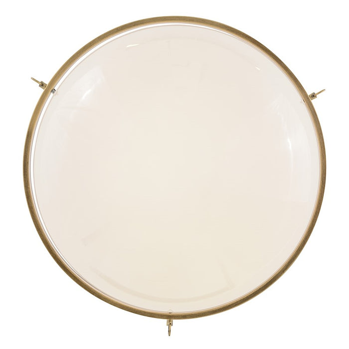 Hinkley Lighting Collins 1Lt 23" Semi-Flush Mount, Brass/Cased Opal
