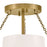 Hinkley Lighting Collins 1Lt 23" Semi-Flush Mount, Brass/Cased Opal