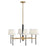 Hinkley Lighting Saunders 6Lt 19" Chandelier, Black/Etched Opal - 46954BK-LCB