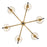 Hinkley Lighting Saunders 6Lt 19" Chandelier, Black/Etched Opal