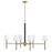 Hinkley Lighting Saunders 6Lt 27" Chandelier, Black/Etched Opal