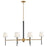 Hinkley Lighting Saunders 6Lt 27" Chandelier, Black/Etched Opal