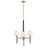 Hinkley Lighting Saunders 6Lt 27" Chandelier, Black/Etched Opal