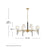Hinkley Lighting Saunders 8 Light Chandelier, Black/Etched Opal