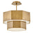 Hinkley Lighting Facet 5Lt Convertible Flush Mount, Brass/Etched - 46991HB