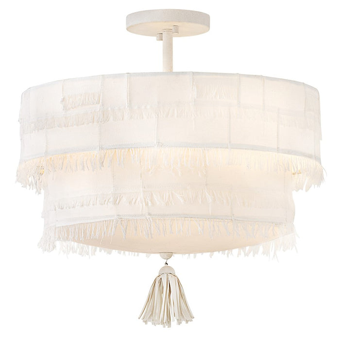 Hinkley Lighting Baya 4 Light Semi-Flush Mount, Textured Plaster - 47421TXP