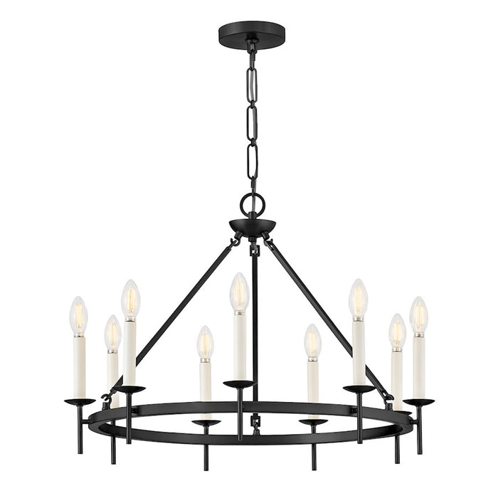 Hinkley Lighting Copley 9 Light Medium Ring Chandelier, Black - 47475BK