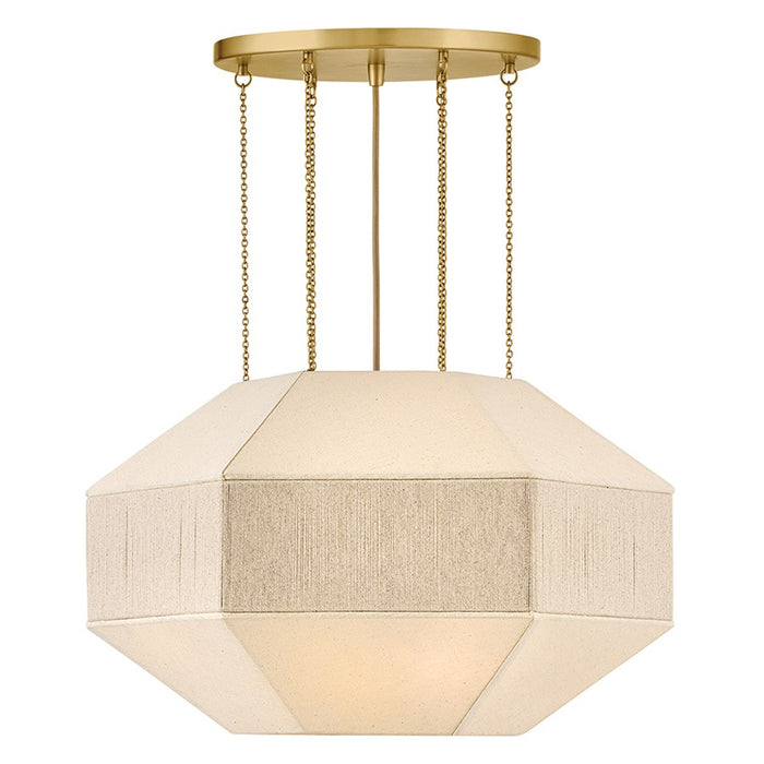 Hinkley Lighting Lyla 4 Light Chandelier, Lacquered Brass - 47494LCB