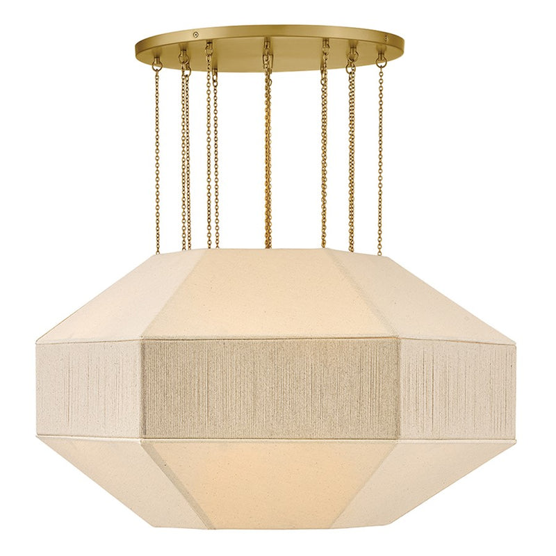 Hinkley Lighting Lyla 6 Light Chandelier, Lacquered Brass
