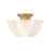 Hinkley Lighting Becca 4 Light Medium Semi-Flush Mount, Heritage Brass - 47583HB