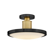 Hinkley Lighting Kieran LED Light Medium Semi-Flush Mount, Black - 47593BK-LCB