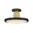 Hinkley Lighting Kieran LED Light Medium Semi-Flush Mount, Black - 47593BK-LCB