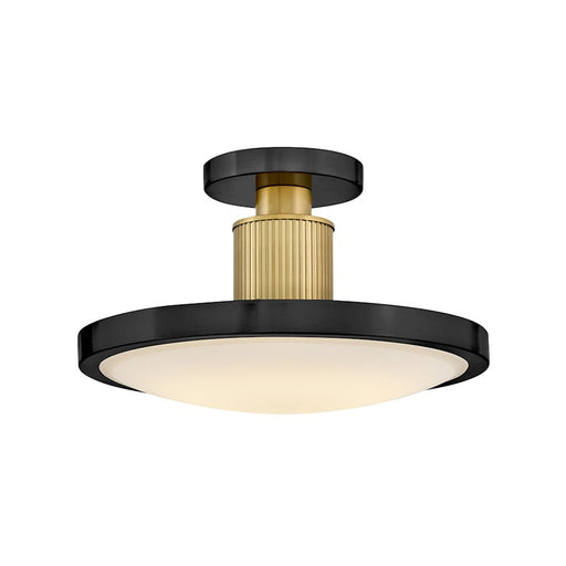 Hinkley Lighting Kieran LED Light Medium Semi-Flush Mount, Black - 47593BK-LCB