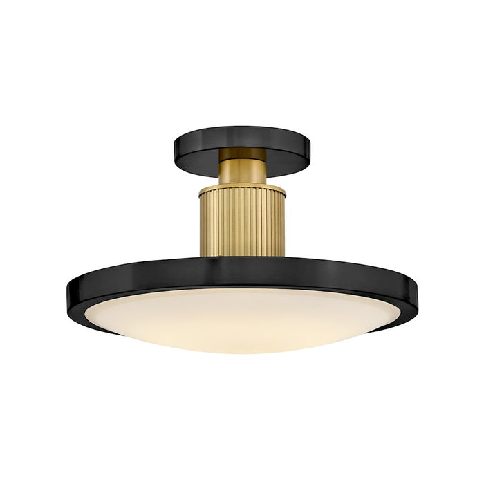Hinkley Lighting Kieran LED Light Medium Semi-Flush Mount, Black - 47593BK-LCB