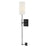 Hinkley Lighting Anika 1 Light Large Sconce, Black/White Linen - 47610BK