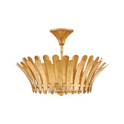 Hinkley Lighting Reina 3Lt 20" Semi-Flush Mount, Distressed Brass - 47693DA