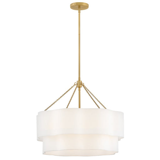 Hinkley Lighting Gwen 5 Light Chandelier, Lacquered Brass - 47734LCB