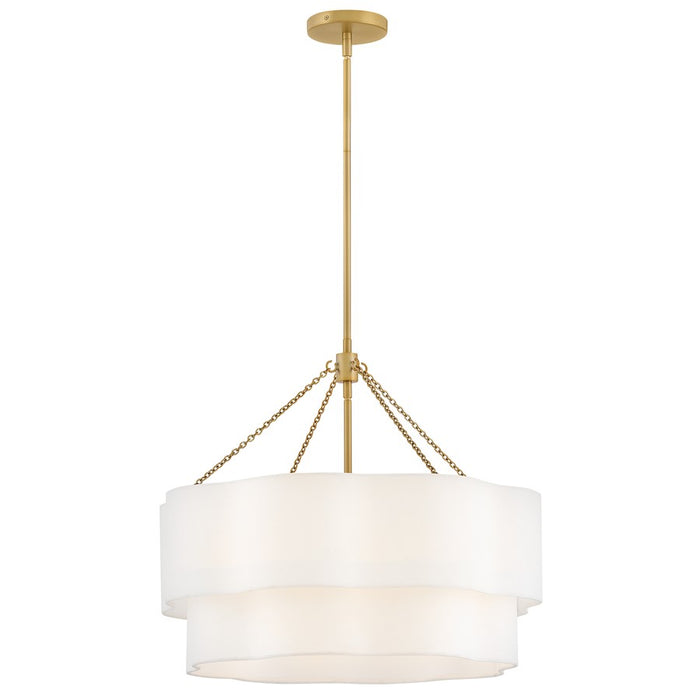 Hinkley Lighting Gwen 5 Light Chandelier, Lacquered Brass - 47734LCB