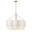 Hinkley Lighting Gwen 8Lt 32" Drum Chandelier, Brass/Off-White Linen - 47735LCB