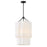 Hinkley Lighting Gwen 4 Light Large Pendant, Black/Off-White Linen - 47737BK