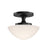 Hinkley Lighting Knox 1 Light Small Semi-Flush Mount, Black - 47813BK