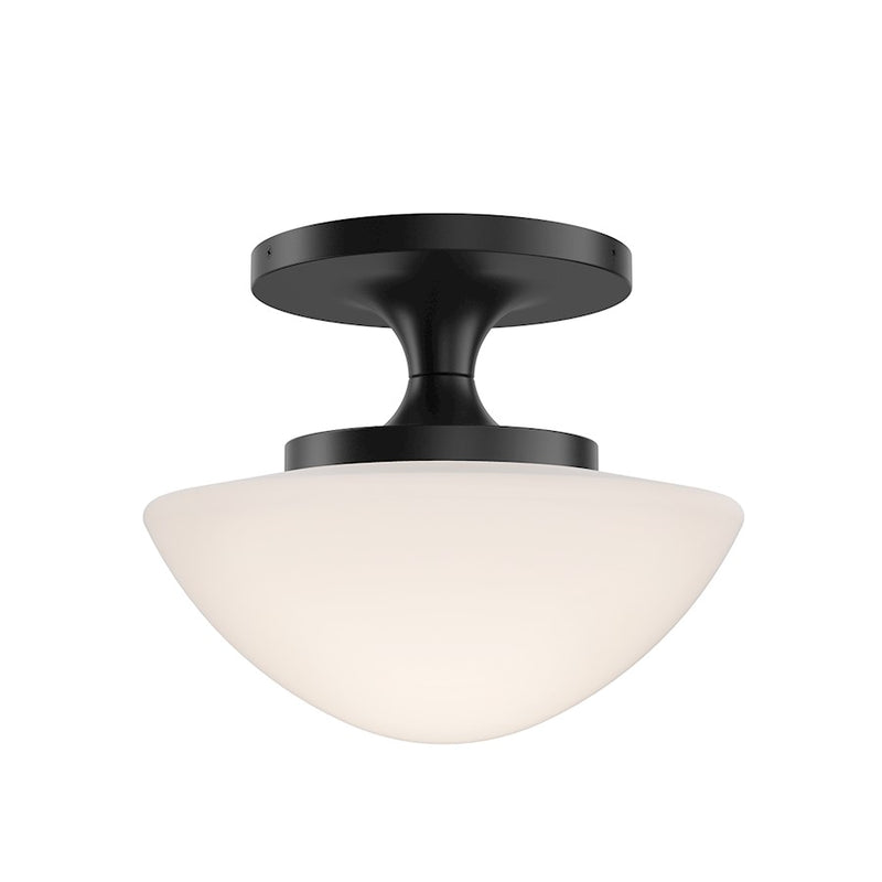 Hinkley Lighting Knox 1 Light Small Semi-Flush Mount, Black
