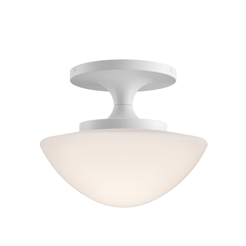 Hinkley Lighting Knox 1 Light Small Semi-Flush Mount, Chalk White - 47813CI