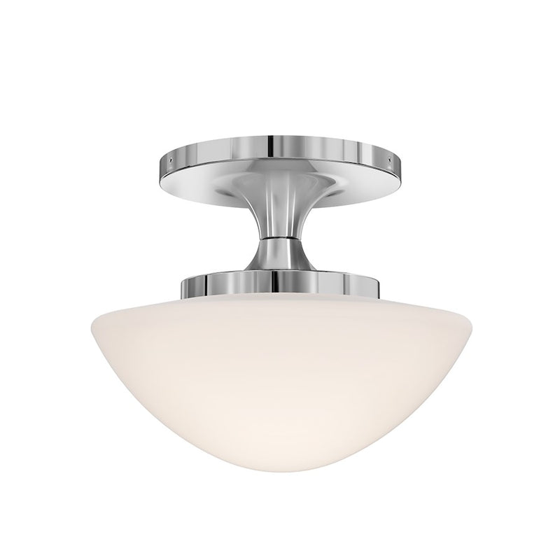 Hinkley Lighting Knox 1 Light Small Semi-Flush Mount, Chrome - 47813CM
